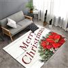 Morbuy Tappeto Salotto Grande Pelo Corto Moderno, Moquette Antiscivolo Natale 3D, Grandi Dimensioni Soggiorno Bambini Camera da Letto Decorazione Tappeti (Fiore Rosso,80x160cm)