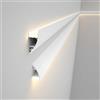 MNBVH Canale a Parete del Canale a LED Illuminazione indiretta Canale di Luce a LED, Addensare Canale di Alluminio per Strisce a LED, Binario della casa Traccia a LED per Soggiorno Camera da Letto