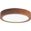 Schindora Plafoniera A LED In Legno, 21 W, Colore Bianco Freddo, 6000 K,1600 Lm, Ø30 Cm Luce Rotonda In Legno, Per Salotto, Cucina, Sala Da Pranzo, Corridoio, Casa, Ufficio, Camera Dei Bambini