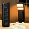 Gritin Gen 3 Luce per Lettura Libri a Letto-2 Sorgenti Luminose, 5 Colori | 14 LED Full Spettro per Occhi,5 Luminosità,3 Modi Luce,650mAh Lunga Durata,Ricaricabile Lampada a Lettori-Nero