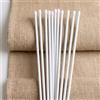 Byour3 - Stecche per Tende a Pacchetto Ø 4mm in Fibra di Vetro con Terminali in Gomma Salva-Tessuto - Aste Bianchi Flessibili Resistenti Su Misura Set Ricambio Tende Romane (5 pezzi da 150cm)