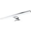 kalb Material für Möbel kalb | Lampada LED da bagno 400 mm cromata, luce per specchio 230V IP44, 3000K bianco caldo o 4000K bianco neutro (Bianco neutro)