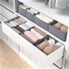 LAJIAKE Set di 4 organizer per cassetti adatti per armadio PAX, 100 × 35 cm | Organizer pieghevole per armadio con fondo, stabile e modulare, adatto per organizer PAX, per vestiti e vestiti per bambini