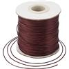 Bestewelry Cordoncino in poliestere cerato, 169 metri, 0,5 mm, filo per perline per la realizzazione di gioielli e bracciali, macramè e cuoio, colore: rosso scuro