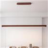 Schindora LED Lampadario Cucina Legno Dimmabile,150Cm Noce Lampadario Camera Da Letto Con Telecomando,Regolabile In Altezza Lampada,42W Moderno Lampadari Soggiorno Per Salotto Biliardo