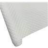 YYOUMING Tessuto in morbida pelle sintetica, 41 x 135 cm, trapuntato, per borse in pelle, interni auto, divani, fai da te (bianco)