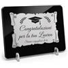LO REALIZZO Targa Laurea Personalizzata Pergamena Incisa Regalo Dottore Lo Realizzo® | Regalo laurea dottore e dottoressa; pergamena incisa laser oro o argento; biglietto auguri incluso