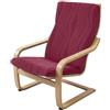 Generic Copertura Elastica per Sedia Jacquard per Poang a Dondolo, Rimovibile e Lavabile,Burgundy