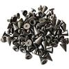 SagaSave 100 Set Borchie Punk a Cono con Vite Posteriore Spuntoni Metallici a Proiettile e Borchie per Guanti in Pelle Borse Vestiti Scarpe Cinture Fai da Te (Nero pistola)