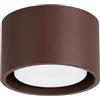 SOLLUX lighting Plafoniera piatta rotonda Gx53 LED 1 luce Modo marrone