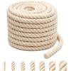 Ruytx Cordoncino di cotone da 8 mm, 12 m, per macramè, decorazioni, fai da te, artigianato, giardinaggio, confezioni regalo (beige)