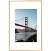 Frametory, Cornice portafoto in metallo con passepartout per foto da 20,3 x 30,5 cm e vero vetro, collezione di cornici in alluminio (oro, 1 pezzo)