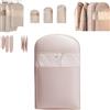 Generico Borsa porta abiti salvaspazio con cerniera autocompressiva, organizer per armadio e contenitore per piumini, sacchetti porta abiti antipolvere, sacchetti a compressione (Rosa, M)