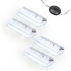 kalb Material für Möbel kalb | Illuminazione LED per bordi in vetro Ambilux Clip trasparente 3000 K 5000 K 1-10 set 4-10 mm interruttore a pedale in vetro espandibile per dimmer/controller Plug &