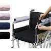 SPRING SEAON Copribraccioli per sedia a rotelle, confezione da 2 pezzi, cuscinetti morbidi in memory foam per braccioli di sedia a rotelle, assorbenti, lavabili, per sedia da ufficio e trasporto