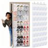 GNVOVIC Portascarpe da Appendere 40 Tasche Porta | Tessuto Non Tessuto, Bianco, 67x195 cm, per Porta, Salvaspazio, Montaggio a Parete, Grande Capacità, Installazione Facile