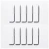 Byour3- Set 10 Chiodini per Astine con Molla a Pressione - Accessori Bacchette Estensibili Fissaggio Parete Supporti Ricambio Vite x Bastoni Tenda a Vetro Finestra (Cromo, Set 10 pz)