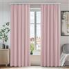 Deconovo Tende Oscuranti Termiche per Interni, 2 Pannelli, 140x200 cm | Con Nastro a Matita, 2 Stili di Montaggio, Isolanti Caldo e Freddo, per Camera da Letto e Soggiorno, Rosa Cipria