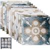 DIYCUT 24 Pezzi Pannello Paraschizzi Cucina Adesivo, Grigio Chiaro | Paraschizzi Cucina Adesivo(10 x 10 cm), Piastrelle Adesive, per Bagno, Cucina, Terrazza, Tavolo, Camino, Scale