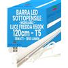 Bratek Barra Led Sottopensile Cucina 220v - Reglette Led 120 Cm 6500k 18W 1850lm | Lampada Reglette T5 Luce Fredda con Kit di Montaggio a Parete o Soffitto, Connessione Modulare Diretta o con Cavo Incluso