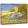 Niik Quadro + Telaio (BC) la siesta meridiana di vincent van gogh 80 x 63 x 1,7 cm falso d'autore stampa su tela
