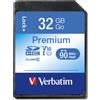 Verbatim MEMORY CARD SECURE DIGITAL SDHC 32GB VERBATIM CLASSE 10 43963