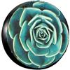 NLWQEKV Copriruota di scorta Teal Cactus, protezione per ruote, impermeabile, antipolvere, universale, per camper, SUV, camion, roulotte, 14 pollici