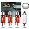Qasim 4x LED Festoon 36MM Lampadine C5W Cupola del Festone Canbus Senza Errori Bianca per Auto Luce Targa Dome Lampada Porta Lettura Interior DC9-28V