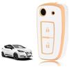 TOOMUME Cover Chiave Auto per Nissan Micra K14 Qashqai J11 Juke F16 F15 | Silicone Morbido, Antiurto, Anticaduta, Antigraffio, Custodia Protettiva Chiave per X-Trail T32 Pulsar C13 Rogue, 2 Tasti