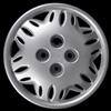 Rixto Kit di 4 copricerchi adattabili - per FIAT SEICENTO Suite - diametro 13 - non originali