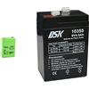 Master U-Power UP - Batteria piombo AGM 2,8Ah 6V & DSK 10355 - Batteria al piombo sigillata AGM ricaricabile da 6V 4,5 Ah