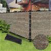 BADAO Telo frangivista per esterni, copertura in rete ombreggiante, ideale per giardino e cortile, privacy per recinzioni e reti, terrazzi e steccati, autoportante, 1,5 x 15 m, marrone