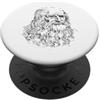 Mimiamb Line Ritratto di Leonardo Da Vinci PopSockets PopGrip Adesivo