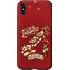 Festive Shih Tzu Dogs Custodia per iPhone XS Max Shih Tzu Cane Divertente Natale Paracadute