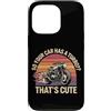 Cafe Racer Garage Motori Classici Custodia per iPhone 13 Pro Battute Divertenti per Motociclisti