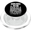 Visit Tokyo City Souvenirs Shinjuku Tokyo Giappone Cityscape Travel Memory Design PopSockets PopGrip per MagSafe