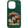 Festive Pom Dogs Custodia per iPhone 15 Pro Pomerania Pom Dog Vintage Natale