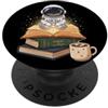 Funny Bookworm Quotes Book Lover DonaOnc Carino Astronauta Da Magic Story Bookworm Sci-Fi Book Lover PopSockets PopGrip Adesivo
