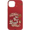 Festive Maine Coon Cats Custodia per iPhone 15 Plus Maine Coon - Divertente paracadute natalizio con gatti