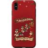 Festive Mini Schnauzers Custodia per iPhone XS Max Divertente paracadute natalizio con cane Schnauzer in miniatura