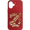 Festive Shih Tzu Dogs Custodia per iPhone 16 Shih Tzu Cane Divertente Natale Paracadute