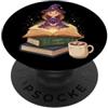 Funny Bookworm Quotes Book Lover DonaOnc Carino Strega Da Magia Storia Bookworm Fantasy Book Lover PopSockets PopGrip Adesivo