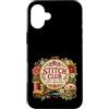 Needle Craft Designs Custodia per iPhone 16 Plus Stitch Club - Cerchio per ricamo floreale