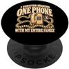 Old School Telephone Nostalgia Tee Shirt I Survived Sharing One Phone Retro 60s 70s 80s Infanzia PopSockets PopGrip Adesivo