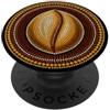 Autumn Botanical Tree Foliage Designs Foglia di Ginkgo Biloba della pittura di arte aborigena australiana PopSockets PopGrip Adesivo