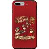 Festive Mini Schnauzers Custodia per iPhone 7 Plus/8 Plus Brigata artica natalizia con cane Schnauzer in miniatura