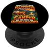 Money and Happiness Apparel Il denaro non può comprare la felicità camper divertente campeggio tramonto PopSockets PopGrip Adesivo