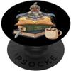 Funny Bookworm Quotes Book Lover DonaOnc Carino Guerriero Da Magia Storia Bookworm Fantasy Book Lover PopSockets PopGrip Adesivo