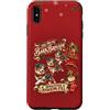 Festive Mini Americans Custodia per iPhone XS Max Divertente paracadute natalizio in miniatura con pastore americano