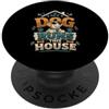 Dog Lover Designs Il mio cane corre questa casa divertente proprietario di un cane PopSockets PopGrip Adesivo
